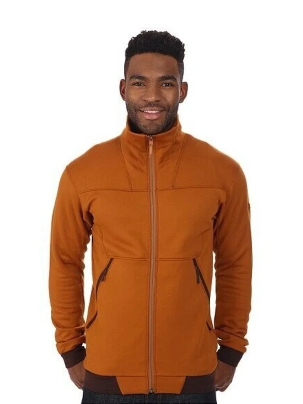 Arc'teryx Men's Rust-Orange Full-Zip Windbreaker